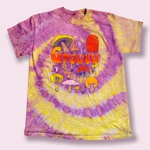 Men’s  “Groovy” custom tie dye tee.